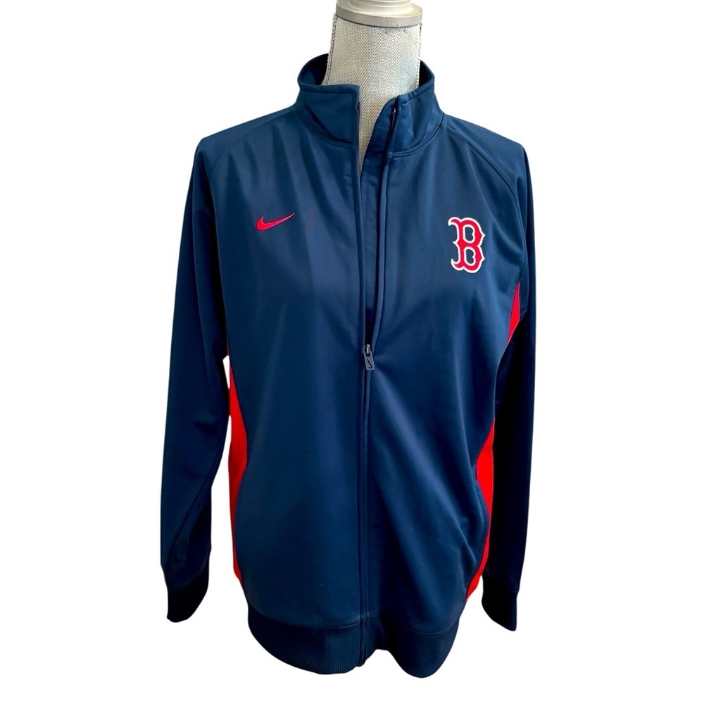 Nike Blue Red Sox Boston Jacket,Size Kids Large (16/18) NEW-or WOMENS medium
